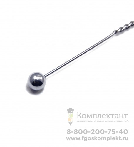 Зонд постановочный Шариковый на витой ручке с колечком с металлическим шариком 01279144987