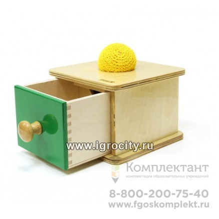 Коробочка с вязаным мячиком, Монтессори-Питер 1869833076