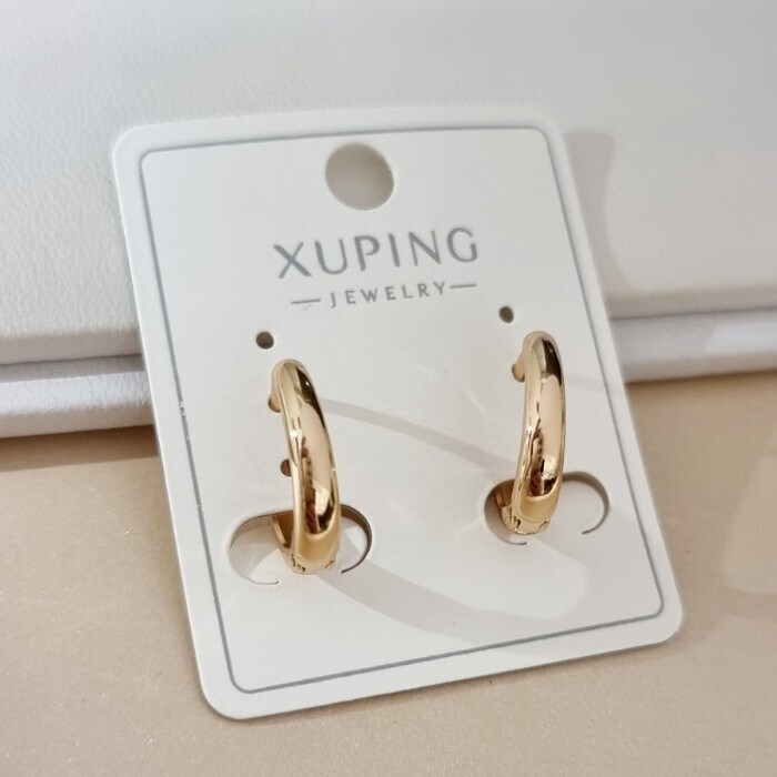 Серьги колечки коллекция "Xuping" покрытие позолота, арт.101.336 101.336