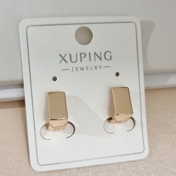 Серьги геометрия коллекция "Xuping" покрытие позолота, арт.101.339 101.339