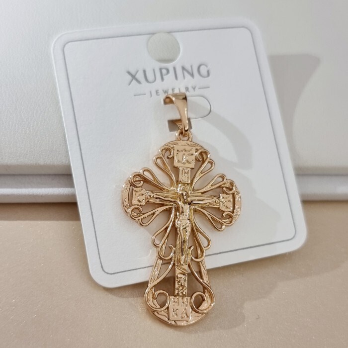 Кулон крест коллекция "Xuping" покрытие позолота, арт.101.358 101.358