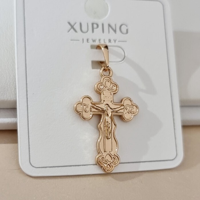 Кулон крест коллекция "Xuping" покрытие позолота, арт.101.356 101.356