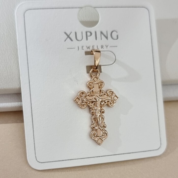 Кулон крест коллекция "Xuping" покрытие позолота, арт.101.351 101.351