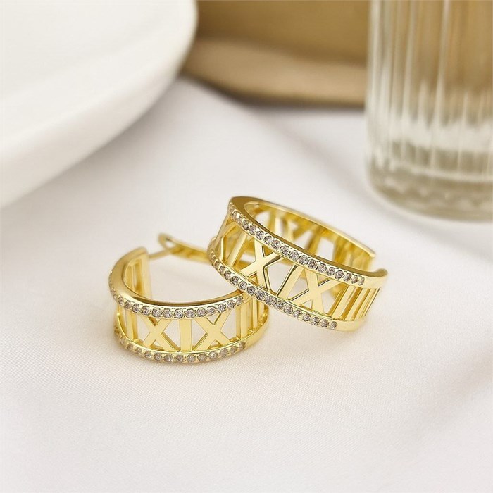 Серьги колечки, цвет покрытия желтое золото, арт.313.237 313.237