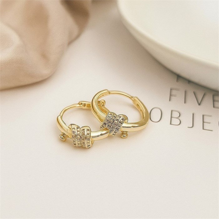 Серьги колечки, цвет покрытия желтое золото, арт.313.236 313.236