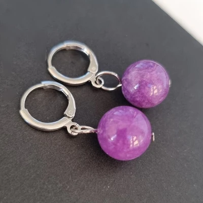 Серьги бижутерия висячие Аметист, 1028, арт.218.070 218.070