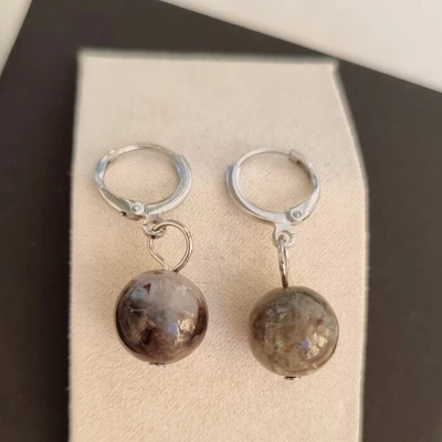 Серьги бижутерия висячие Лабрадор, 1028, арт.218.073 218.073