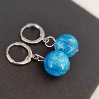 Серьги бижутерия висячие Апатит, 1028, арт.218.074 218.074