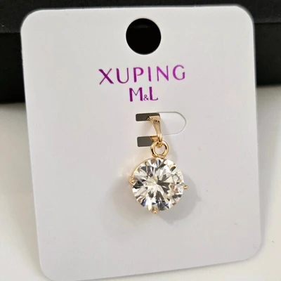Кулон коллекция "Xuping" покрытие позолота, вставка: фианиты, Х000910955, арт. 101.091 101.091