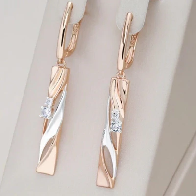 Серьги висячие длинные, покрытие позолота 585 пробы,H1049, арт.212.011 212.011