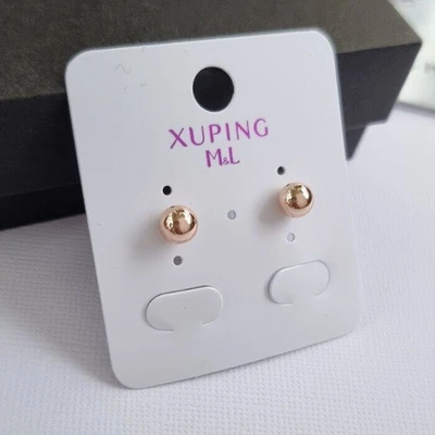 Серьги гвоздики шарики маленькие коллекция "Xuping" покрытие позолота, 1036, арт.001.999 001.999