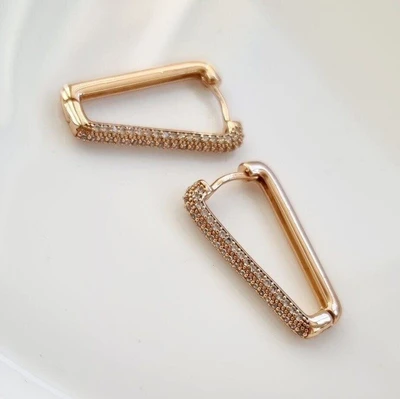 Серьги коллекция "Xuping" покрытие позолота, вставка: фианиты, S00148820, арт.001.227 001.227