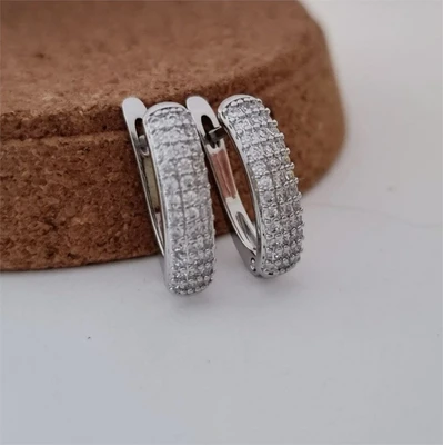 Серьги дорожка с камнями, Каталог >> Бижутерия >> Ювелирная бижутерия, коллекция "Дубай" покрытие посеребрение, арт. 947.188 947.188