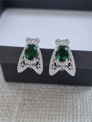 Серьги коллекция "Дубай", покрытие посеребрение, А01651, арт.747.205 747.205