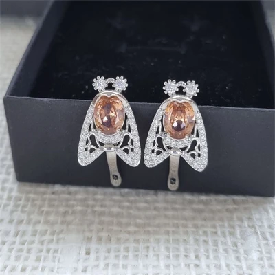 Серьги коллекция "Дубай", покрытие посеребрение, А01651, арт.747.202 747.202