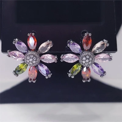 Серьги чернение, арт.606.327 606.327