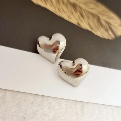 Серьги сердца, цвет серебристый, 05025, арт.001.496 001.496
