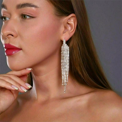 Серьги "Вечерние" цвет золотой, камень блестящий, арт. 706.552 706.552