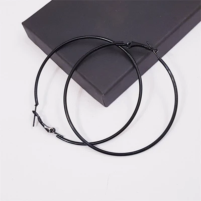Серьги конго, цвет черный, 301150, арт. 706.002 706.002