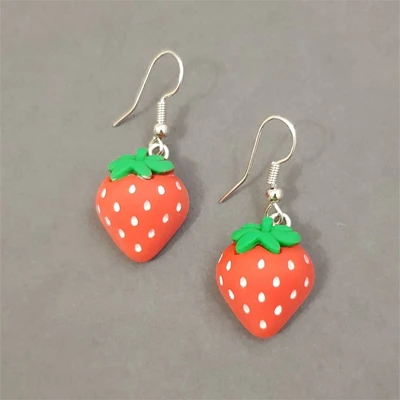 Серьги Fashion "Земляничка", арт.606.569 606.569