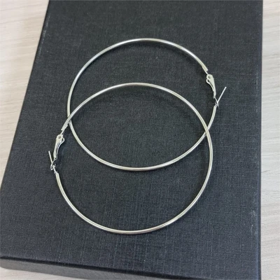 Серьги "Конго", цвет серебрянный 6.7см, арт. 606.522 606.522
