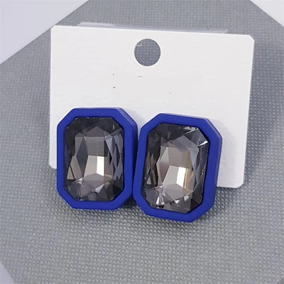 Серьги-гвоздики "Геометрические", синие, 526070, арт.606.359 606.359-018104синий