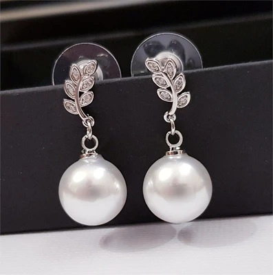 Серьги Дольче с жемчугом, цвет серый, 1050, арт.506.707 506.707