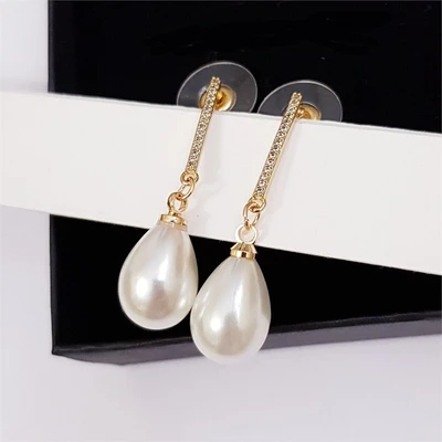 Серьги Дольче с жемчугом, цвет золото, 1050, арт.506.663 506.663