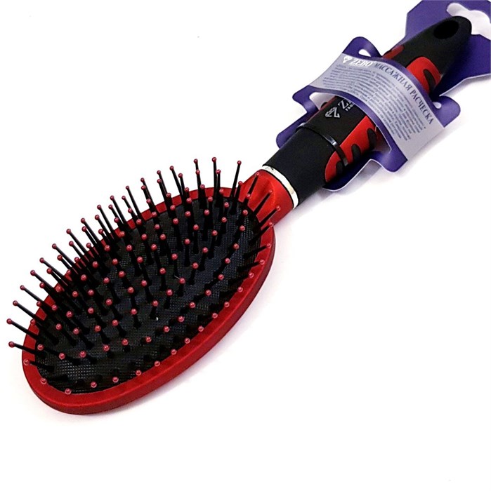 Массажная расческа для волос Zebo, 9551TFU-75651, цвет в ассортименте, арт.252.385 252.385