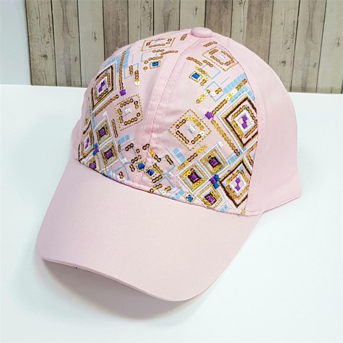 Бейсболка для девочки, с вышивкой и пайетками, арт.011.171 011.171