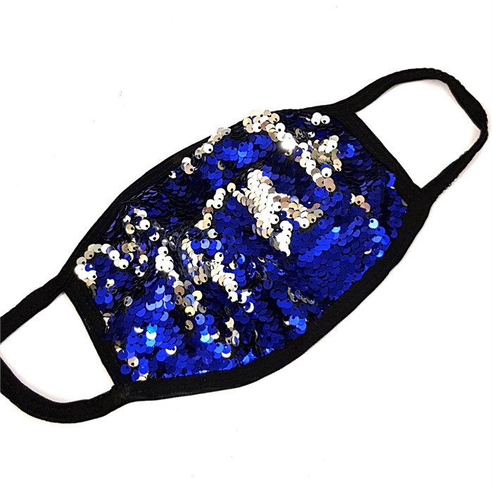 Маска с пайетками, тканевая, многоразовая двойная защита, с подкладкой, для детей и взрослых, арт. 406.168 406.168