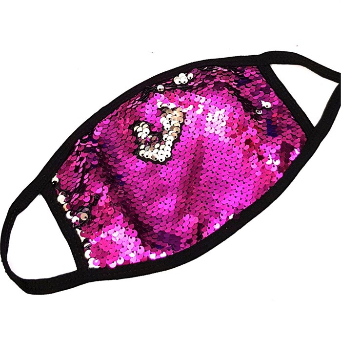 Маска с пайетками, тканевая, многоразовая двойная защита, с подкладкой, для детей и взрослых, арт. 406.172 406.172