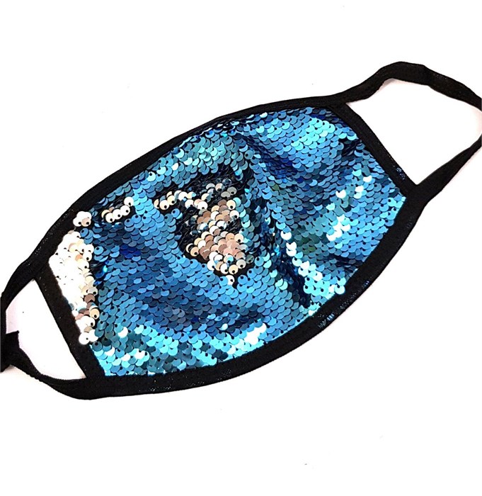 Маска с пайетками, тканевая, многоразовая двойная защита, с подкладкой, для детей и взрослых, арт. 406.173 406.173