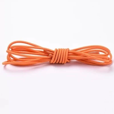 Шнурки резиновые, круглые, пара, ярко-оранжевые, арт.51.0026 51.0026