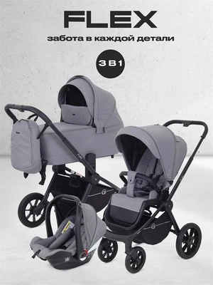 Коляска 3 в 1 Rant Flex 2025 RA077 Grey 4670078652850