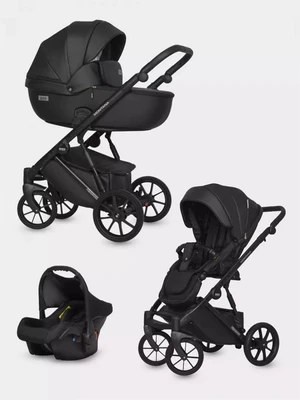 Коляска 3 в 1 Riko Basic Montana Ecco 12 black 5907729452026
