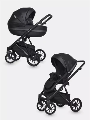 Коляска 2 в 1 Riko Basic Delta Ecco 15 black 5907729452408