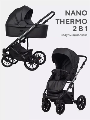 Коляска 2 в 1 Riko Nano Thermo 01 Black 5907729453863