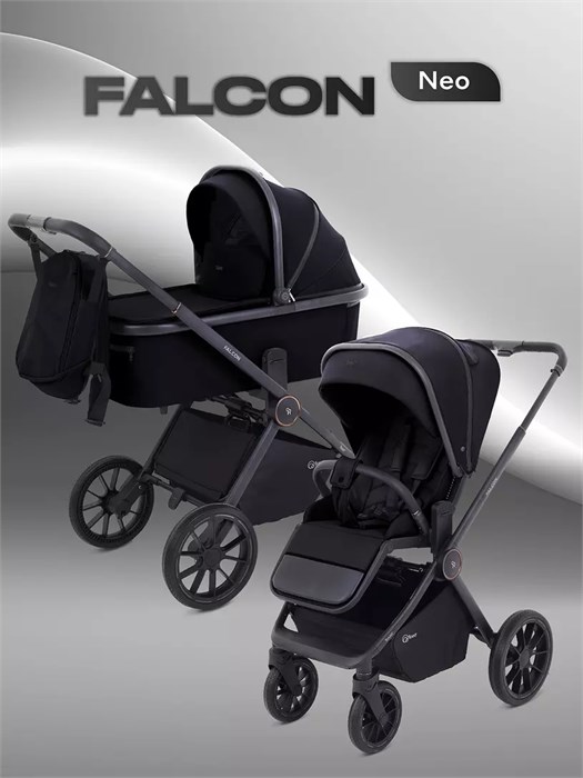 Коляска 2 в 1 Rant Falcon Neo Black 4670078655943