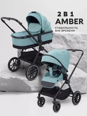 Коляска 2 в 1 Mowbaby Amber Mint 4670078656162