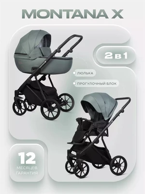Коляска 2 в 1 Riko Basic Montana X 51 Green 5907729455621