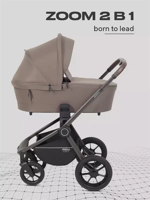 Коляска 2 в 1 Mowbaby Zoom PU Mocca 4670078668622