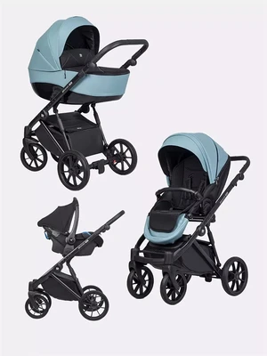 Коляска 3 в 1 Riko Brano Pro Crystal blue 5907729452651