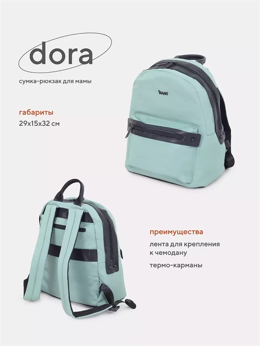 Сумка-рюкзак для мамы Rant Dora Green 4670078635532