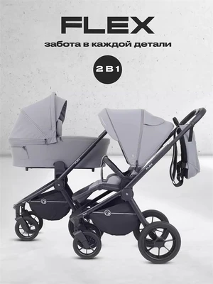 Коляска 2 в 1 Rant Flex 2025 RA076 Grey 4670078652898
