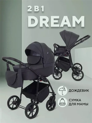 Коляска 2 в 1 Rant Dream 2024 08 графит 5903990642005