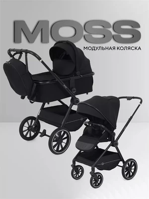 Коляска 2 в 1 Rant Moss 2025 Black 4670078653512
