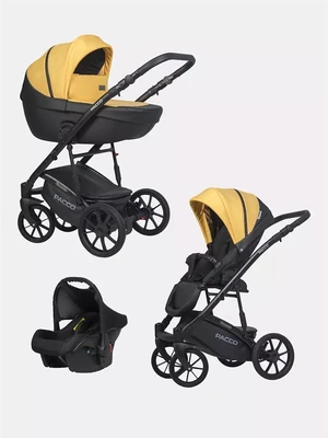 Коляска 3 в 1 Riko Basic Pacco 08 yellow 5907729453092
