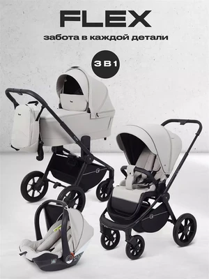 Коляска 3 в 1 Rant Flex 2025 RA077 Stone 4670078675590