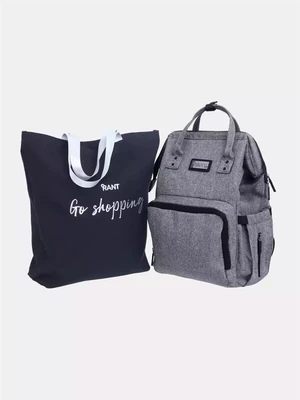 Сумка для мамы + шоппер Rant Shopping Set koala grey 4670078612359
